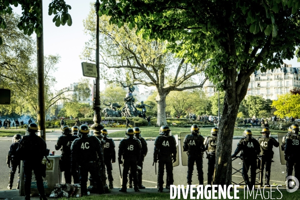 Defile du 1er Mai 2016 et Violences, Paris.