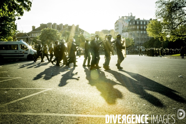 Defile du 1er Mai 2016 et Violences, Paris.