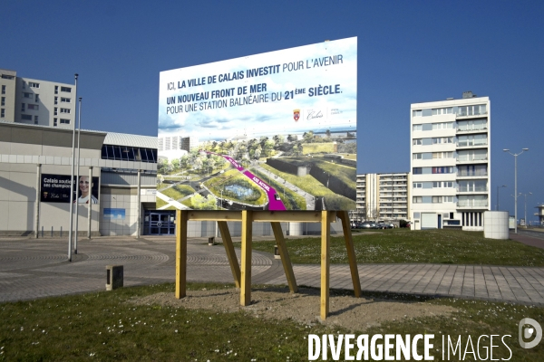 Illustration Avril 2016.Amenagement d un nouveau front de mer a Calais