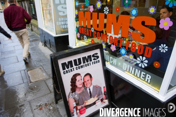 Edimbourg.Mums, restaurant au decor vintage qui sert une bonne cuisine ecossaise ,comme chez maman, a des prix raisonnables