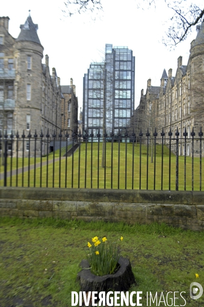 Edimbourg. L ancienne infirmerie royale fait l objet de la plus importante operation immobiliere d Ecosse; appellee Quatermile