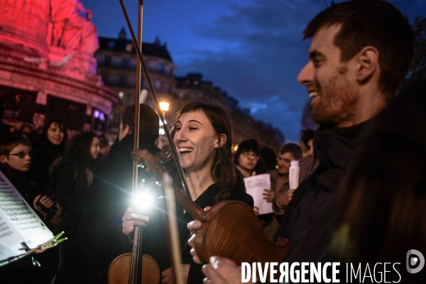Nuit Debout, concert