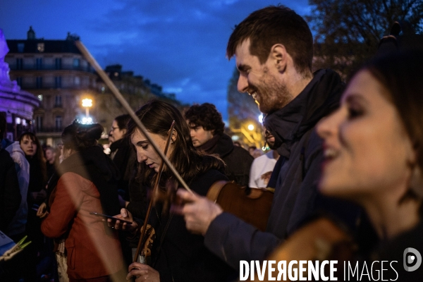 Nuit Debout, concert