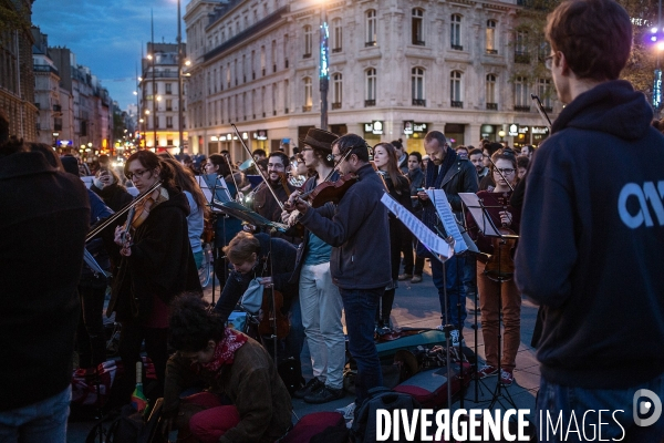 Nuit Debout, concert