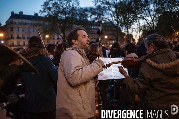 Nuit Debout, concert