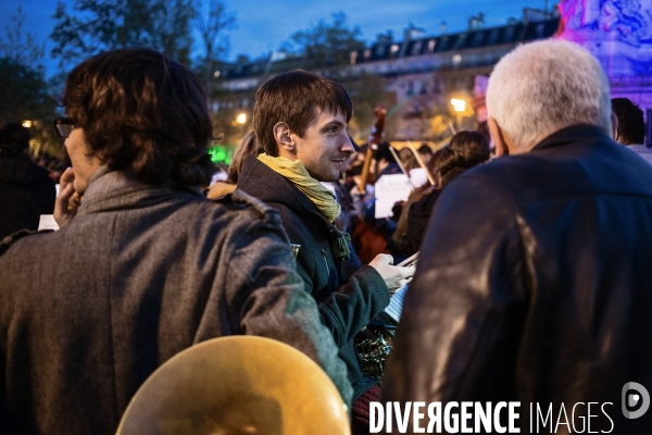 Nuit Debout, concert