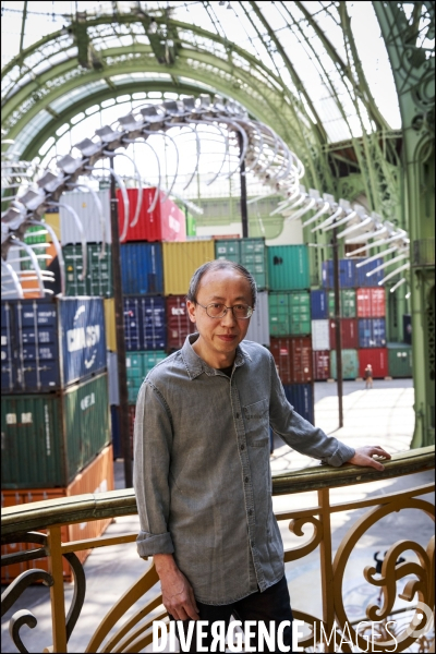 Portrait de l artiste HUANG YONG PING invité de Monumenta 2016 au Grand Palais,  devant son oeuvre   Empires 