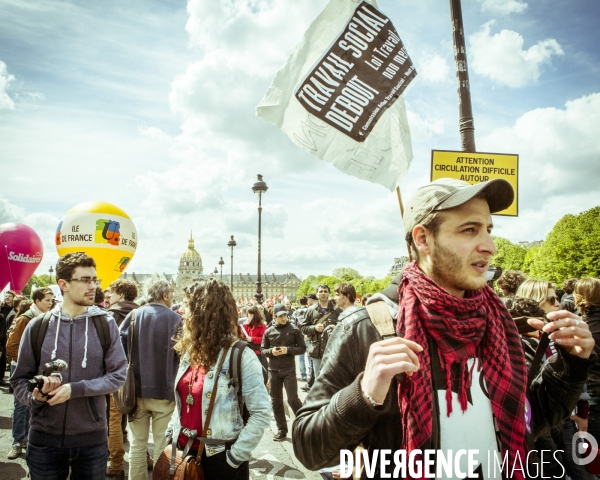 Meeting aux Invalides contre la loi travail